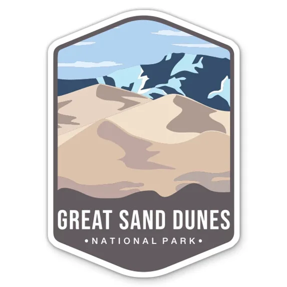 Great Sand Dunes National Park Sticker Phone Decal Water Bottle ...