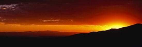Great Sand Dunes National Park and Preserve at sunset Colorado USA Canvas Art - Panoramic Images (36 x 12)