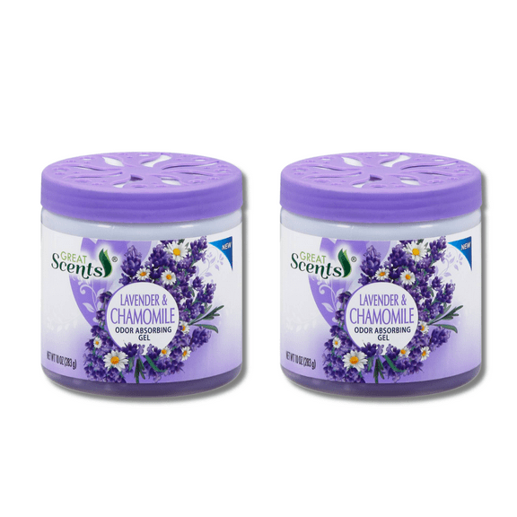 Great Scents Odor Absorber Lavender & Chamomile 2 Pack bottle (28 oz) Beads