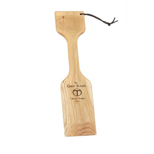 Wooden Bristleless Grill Scraper With Grill Lifter