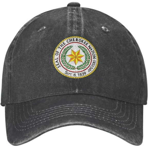 Great Seal of The Cherokee Nation Dad Hat Unisex-Adult Soft Baseball Cap Adjustable Trucker Hat Retro Twill Plain Hat