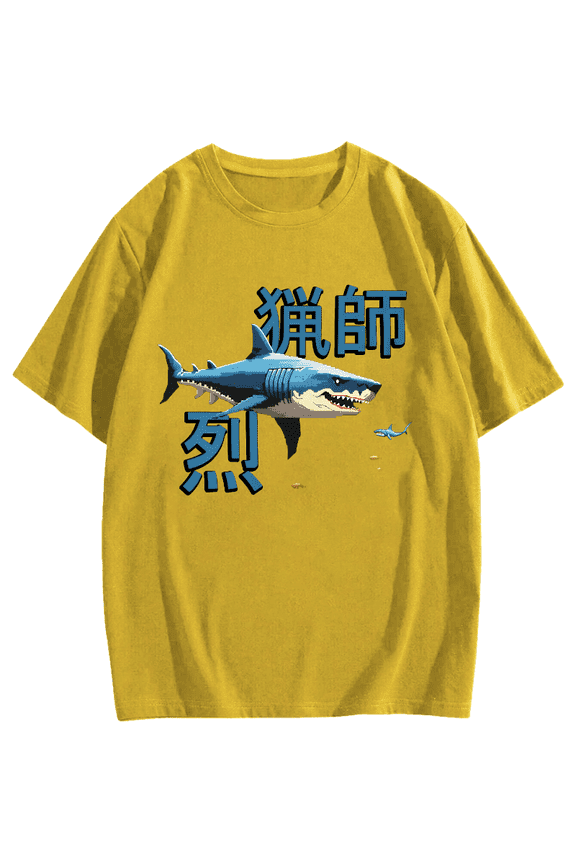 Great Shark, Megalodon Shark Cotton casual T-shirt