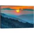thumbnail image 1 of Great Smoky Mountain Wall Art National Park Canvas Framed Print Artwork Pictures Wall Decoration for Living Room Office 12x16inch, 1 of 1