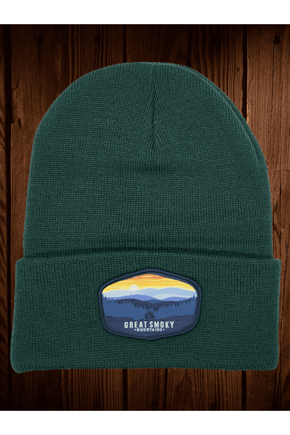 Great Smoky Mountains Beanie - Forest Green
