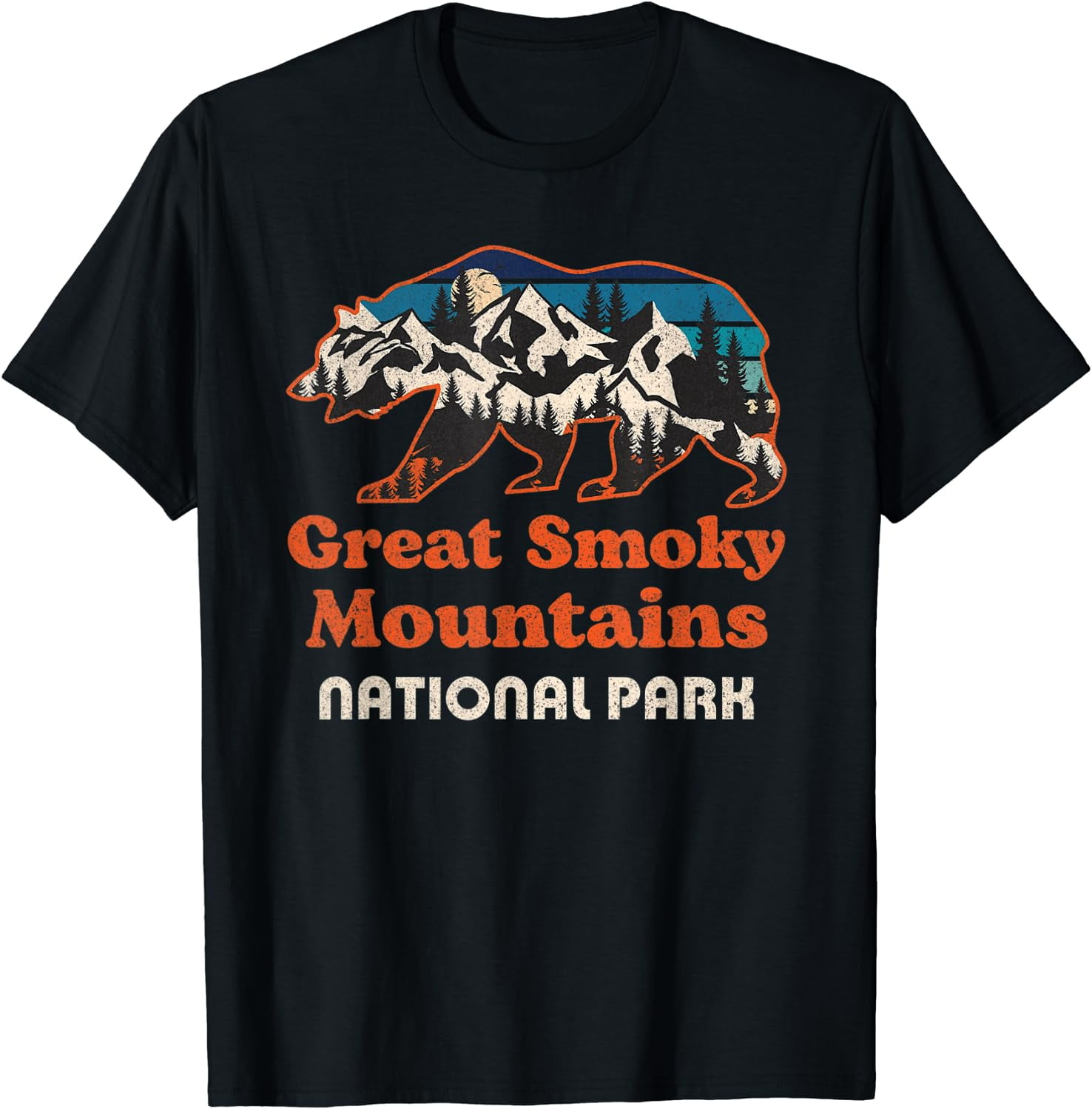 Great Smoky Mountains Bear Gatlinburg Tennessee Souvenirs T-Shirt ...