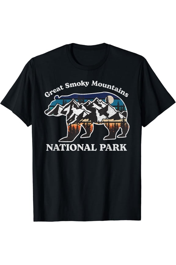 Great Smoky Mountains Bear Hiking Souvenir T-Shirt