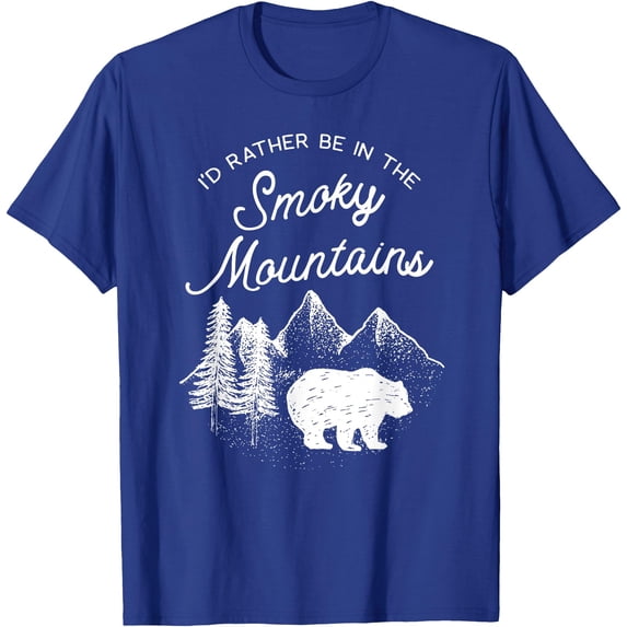 Great Smoky Mountains Gift National Park Unisex T-Shirt for Men Women Kids Toddler,Royal Blue Color,Size YM
