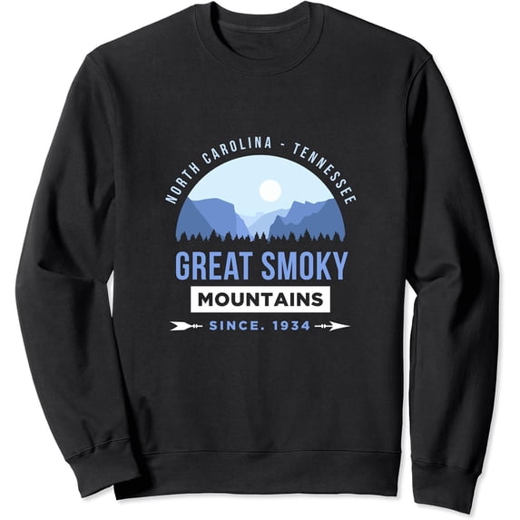 Great Smoky Mountains Graphic Classic Design Sweatshirt - Walmart.com