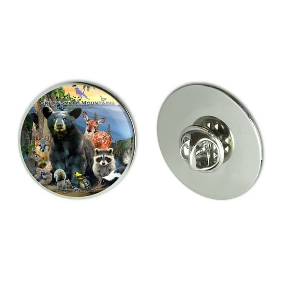 Great Smoky Mountains National Park Animals North Carolina Tennessee Metal 1.1" Tie Tack Hat Lapel Pin Pinback