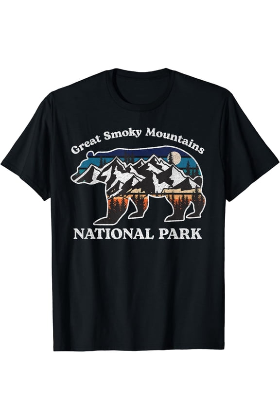 Great Smoky Mountains National Park Bear Hiking Souvenir T-Shirt