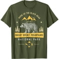 thumbnail image 1 of Great Smoky Mountains National Park Bear Vintage Unisex T-Shirt for Men Women Kids Toddler,Military Green Color,Size 5XL, 1 of 5