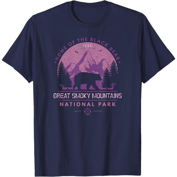 Great Smoky Mountains National Park Home of Black Bear Unisex T-Shirt for Men Women Kids Toddler