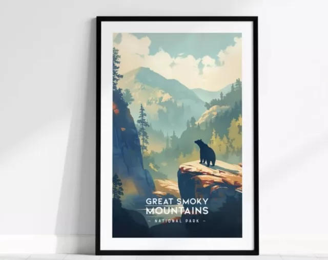 Great Smoky Mountains National Park Minimalist Series Wall Art NO