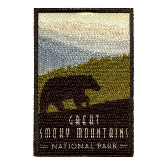 Great Smoky Mountains National Park Patch Travel Bear Tennessee Sublimated Iron On