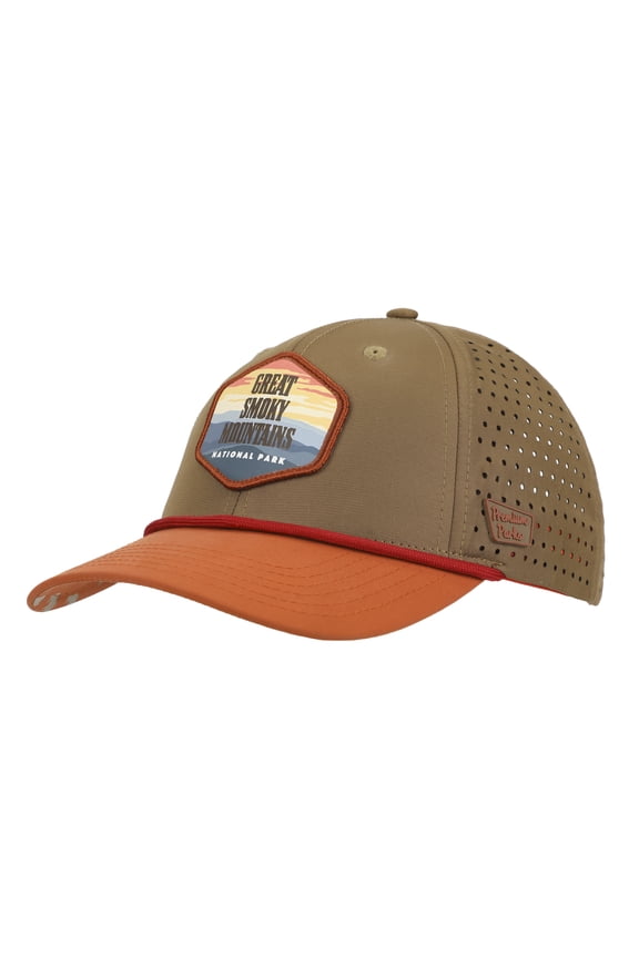 Great Smoky Mountains National Park Rust and Tan 6-Panel Unstructured Hat