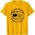 thumbnail image 1 of Great Smoky Mountains National Park USA Black Bears Hiking Unisex T-Shirt for Men Women Kids Toddler,Gold Color,Size YXS, 1 of 5