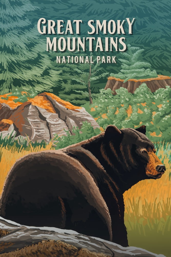 Great Smoky Mountains, North Carolina, Painterly National Park Series