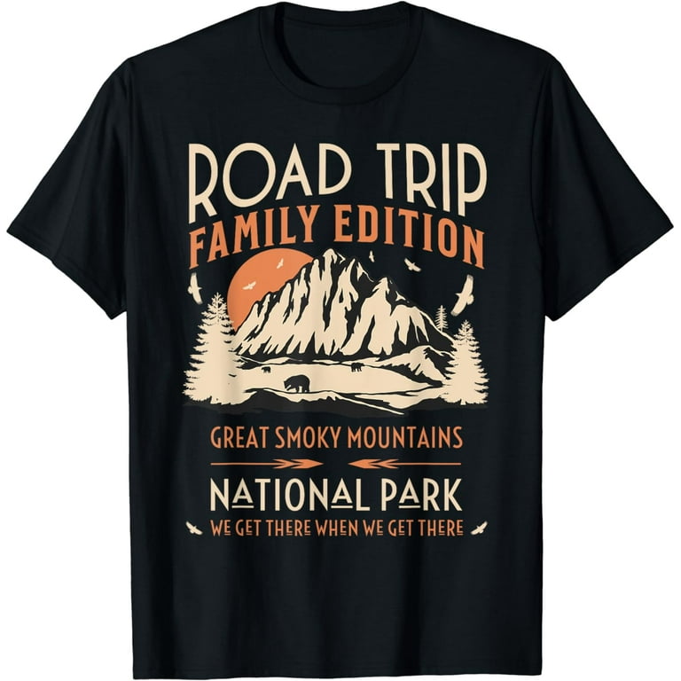 Smoky Mountains National Park - Round Vintage Classic Design T-Shirt Smoky Mountains National Park - Round Vintage Classic Design T-Shirt