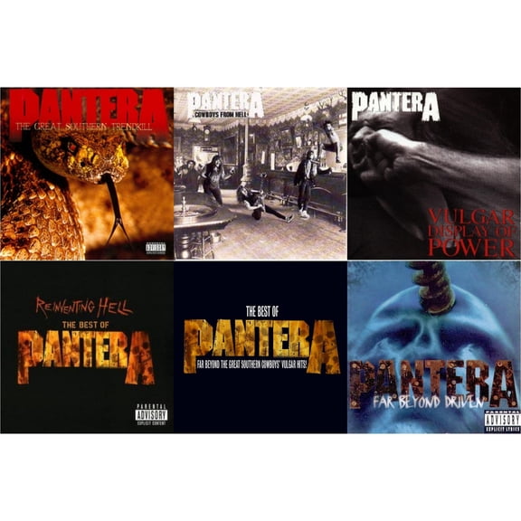 Great Southern Trendkill & Cowboys From Hell & Vulgar Display Of Power & Reinventing Hell: Best Of Pantera & Best Of Pantera: Far Beyond Great Southern Cowboy's & Far Beyond Driven [CD Bundle]