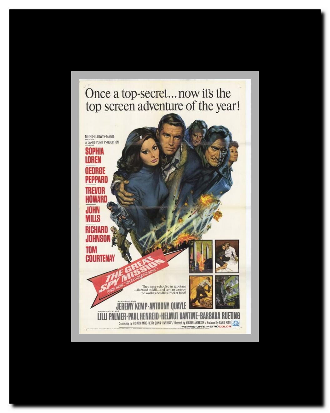 Great Spy Mission Framed Movie Poster