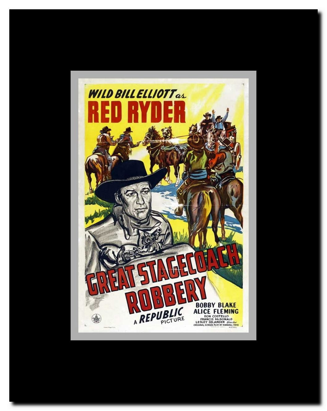 Great Stagecoach Robbery Framed Movie Poster