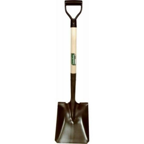 Great States 113961 Green Thumb Square Point Transfer Shovel with Wood D-Handle
