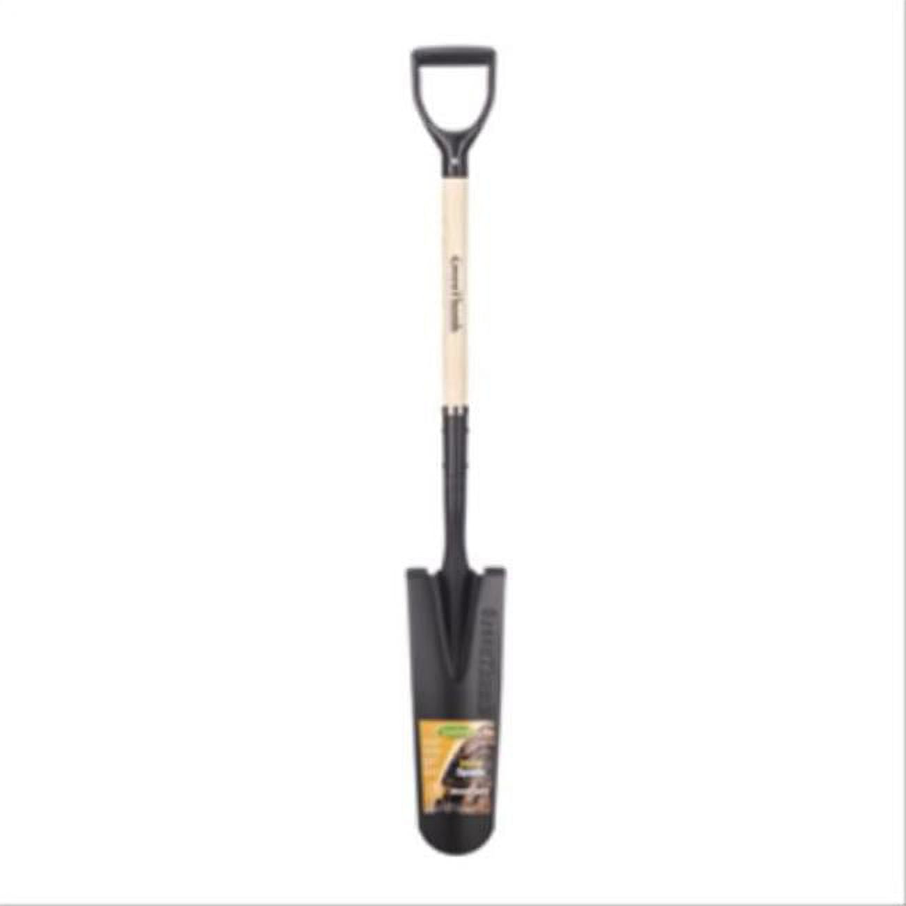 Great States Green Thumb Dig Drain Spade with Wood DHandle