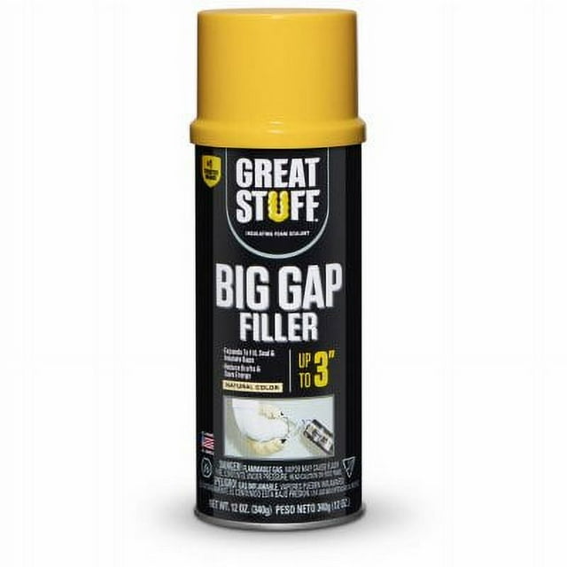 Great Stuff 12 OZ Big Gap Triple Expanding Foam Sealant Fills Only One
