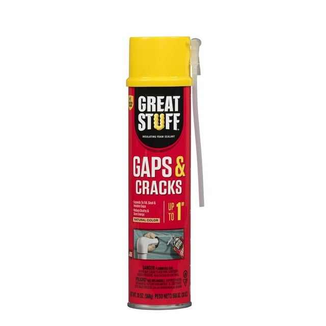 Great Stuff 157911 Insulating Foam Sealant, 20 Ounce, Ivory