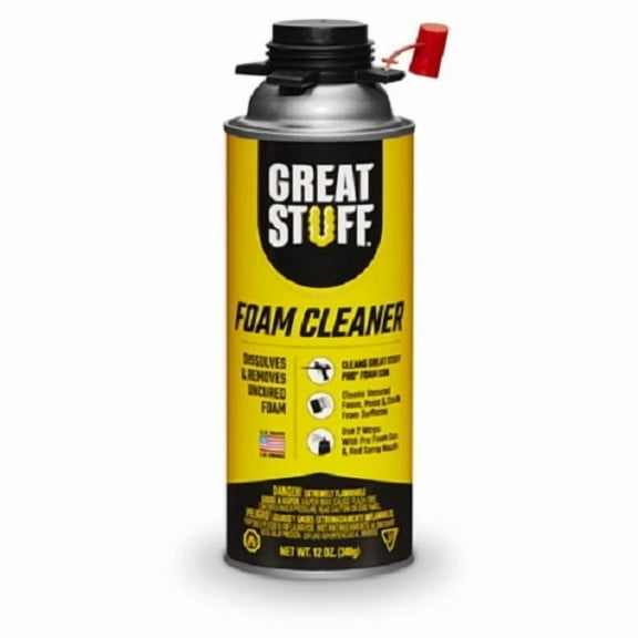 Great Stuff 259205 12 oz Can Of Insulating Spray Foam Dispensing Gun Pro Tool Cleaner - Quantity of 1