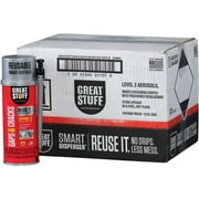 12-pack Great Stuff Sealant Smart Dispenser - Insulation Foam, Easy Dispenser Caulk - 12 Pack   Residential Use, Standard Application