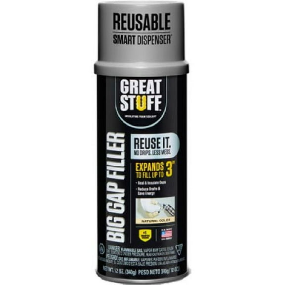 Great Stuff 99108860 12 oz Smart Dispenser Triple Expanding Big Gap Foam Sealant - Quantity of 8