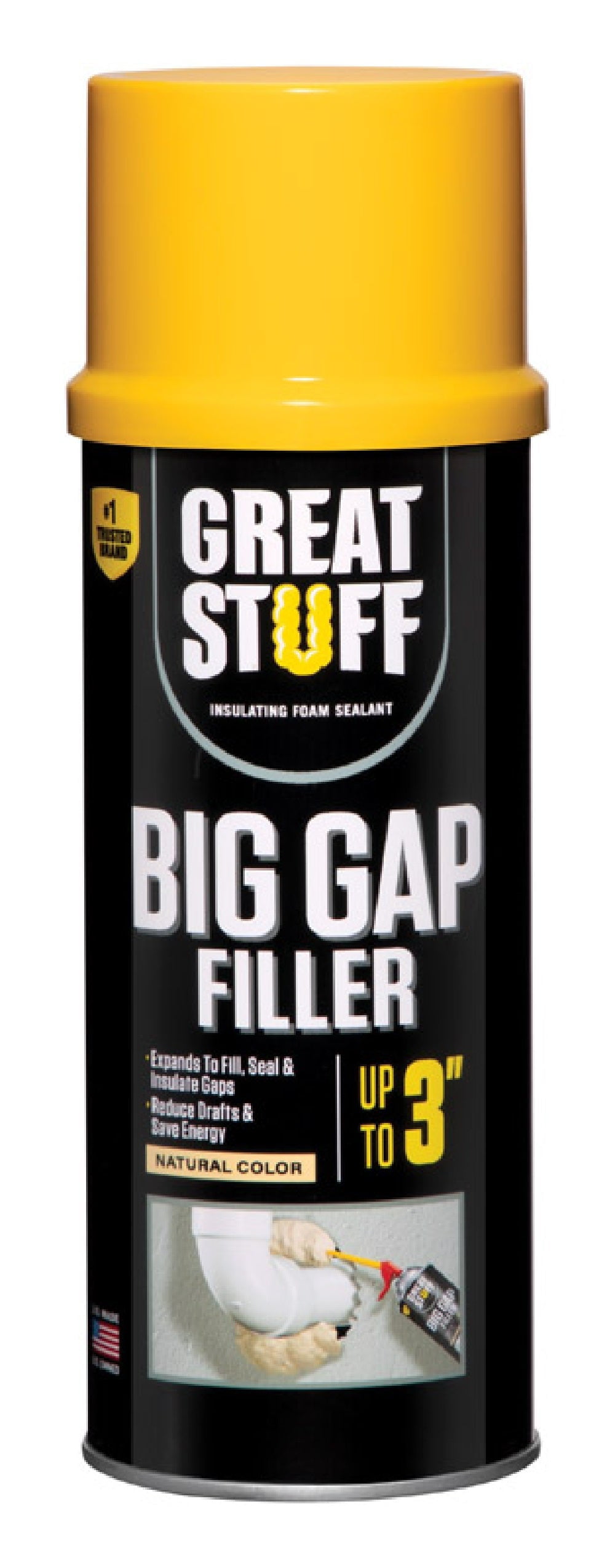 Great Stuff 99108860 Big Gap Filler Ivory Foam Insulating Sealant, 12