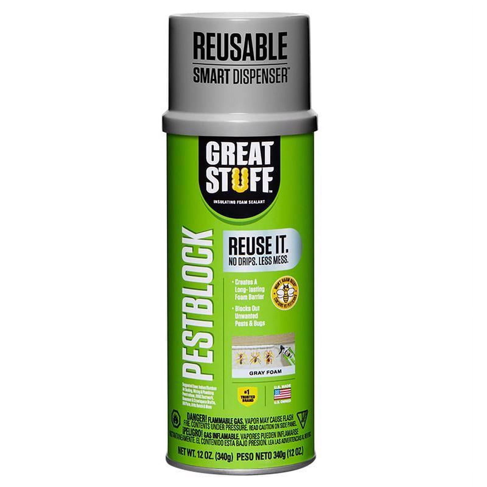 Pest Block Great Stuff 99112809 Smart Dispenser Pestblock with 12 oz. Spray Foam ...