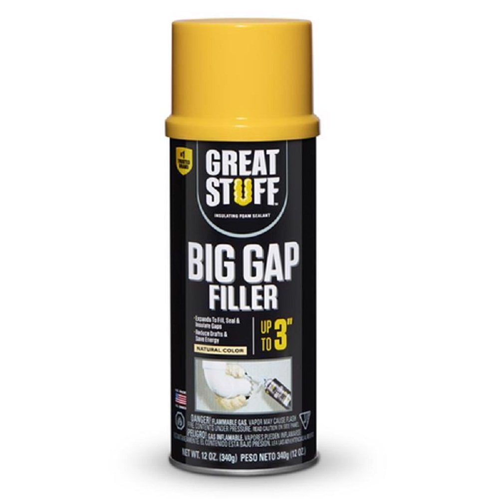 Great Stuff Spray Foam Sealant,Cream,12 oz 00157906