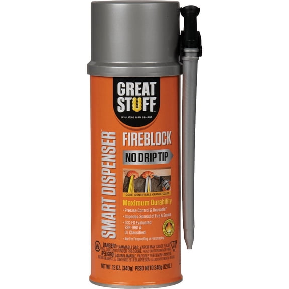 Great Stuff Fire Block Foam Sealant - Pack of 12