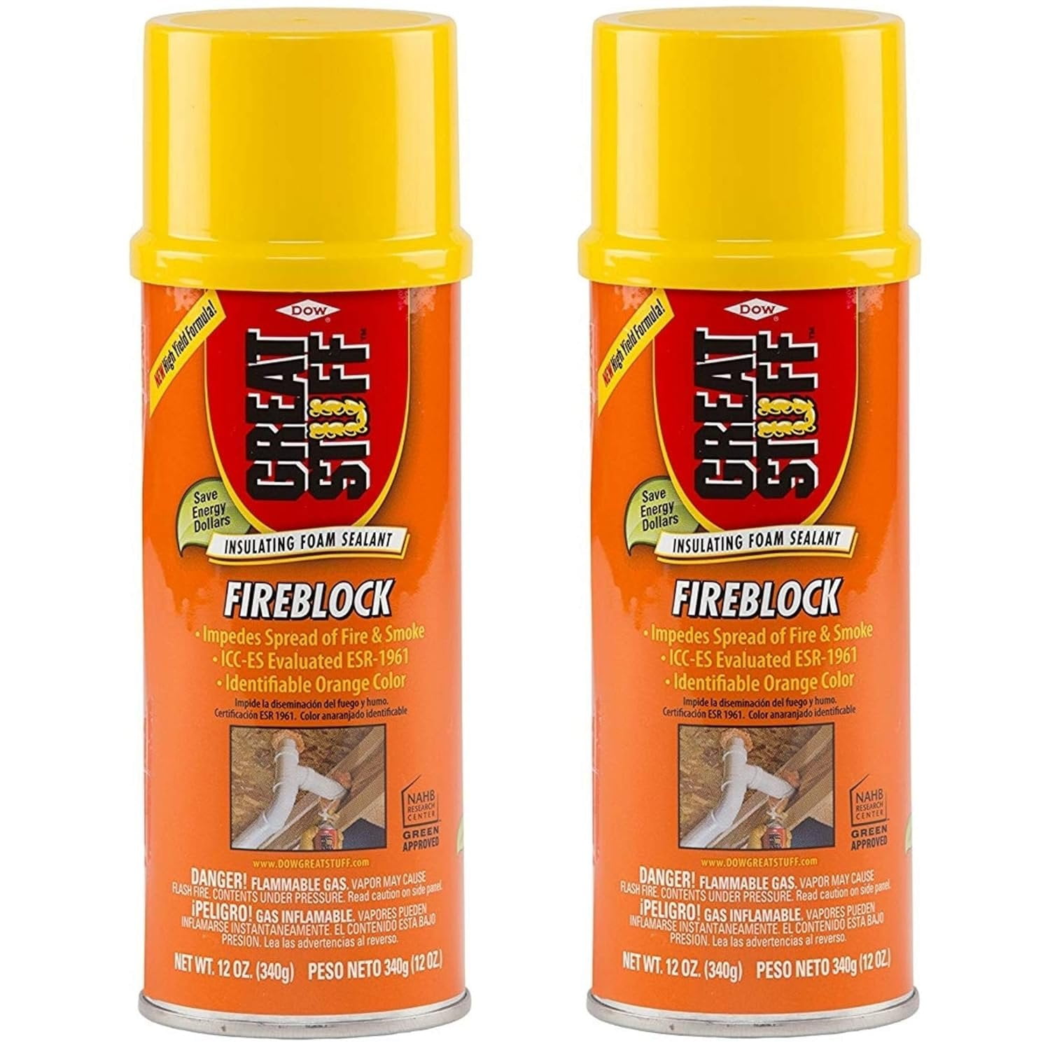 Great Stuff Fireblock 12 oz Insulating Foam Sealant 2 Pack