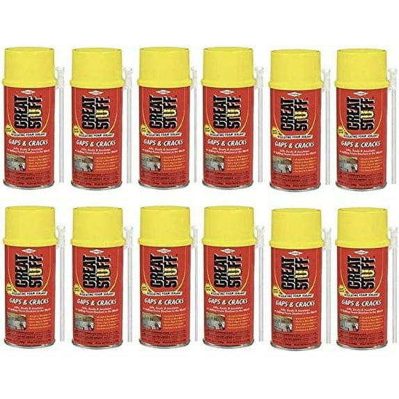 Great Stuff Gaps and Cracks Insulating Foam Sealant,12 Ounce - Case of 12