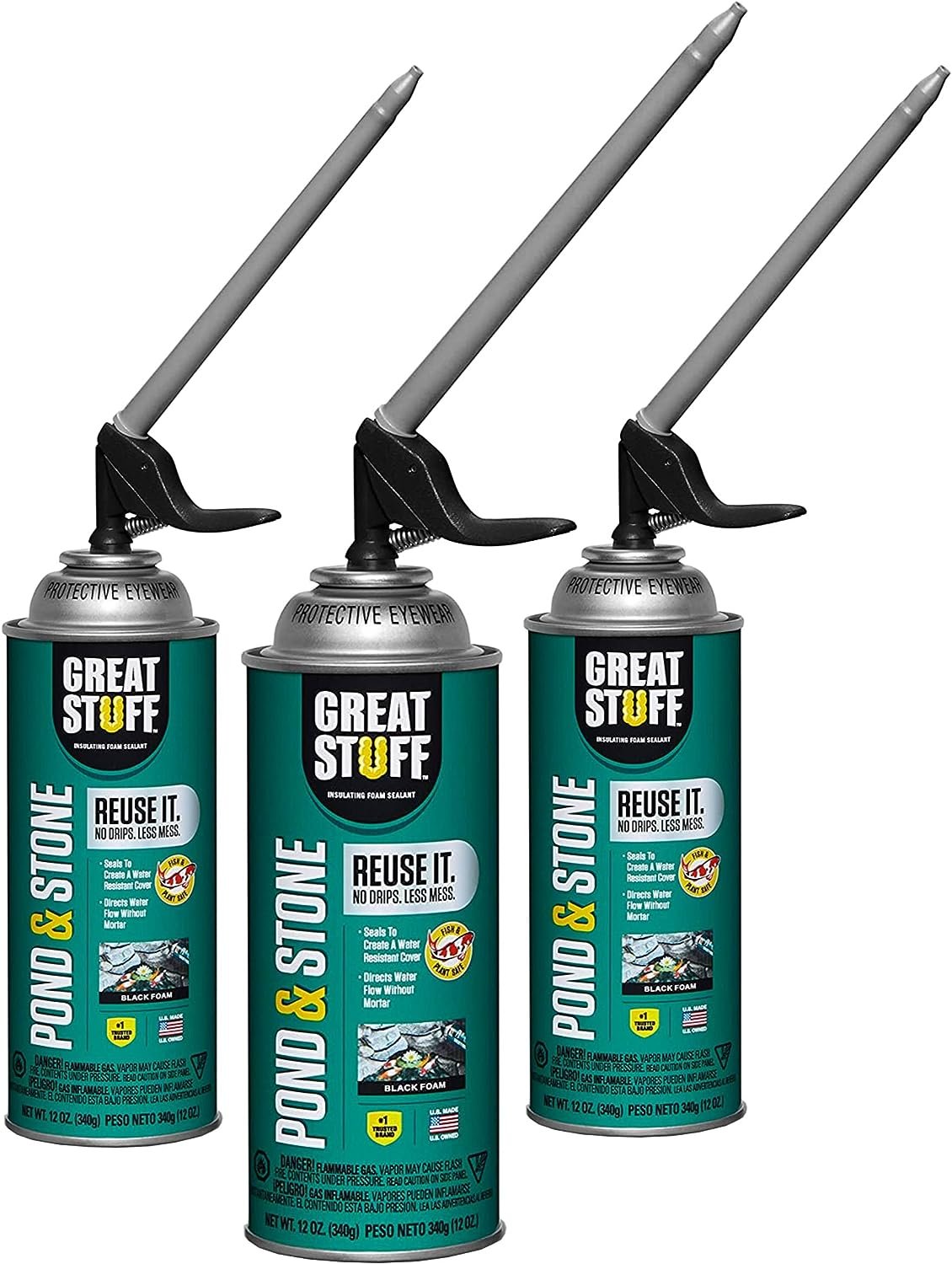 Great Stuff Insulation/Expanding Foam Pond & Stone Gap Filler 3 Pack