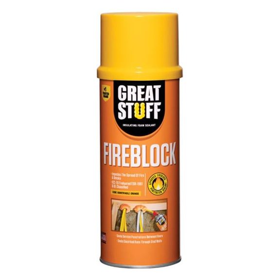 Great Stuff Fireblock Foam Sealant Smart Dispenser - Polyurethane - 12 oz, Orange
