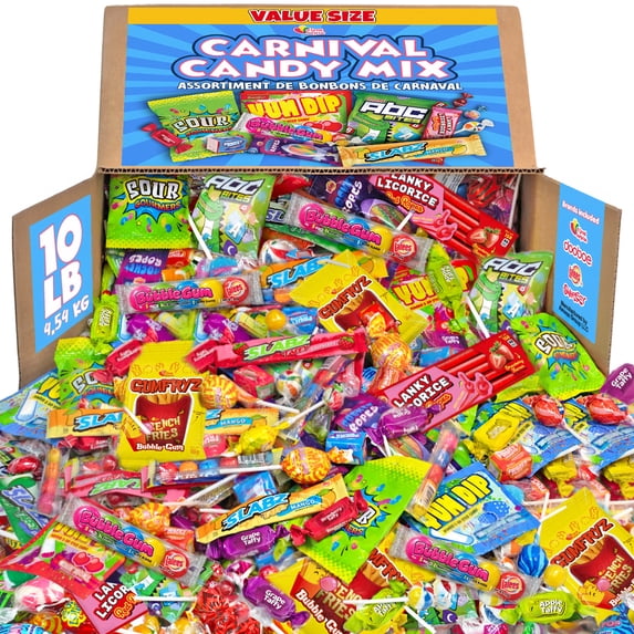 A Great Surprise Bulk Candy Individually Wrapped, 10 lb, Halloween Assorted Candy Mix, Approx. 600 Pieces, Party Candy for Birthdays, Parades, Pinatas, Office Treats & Goodie Bags