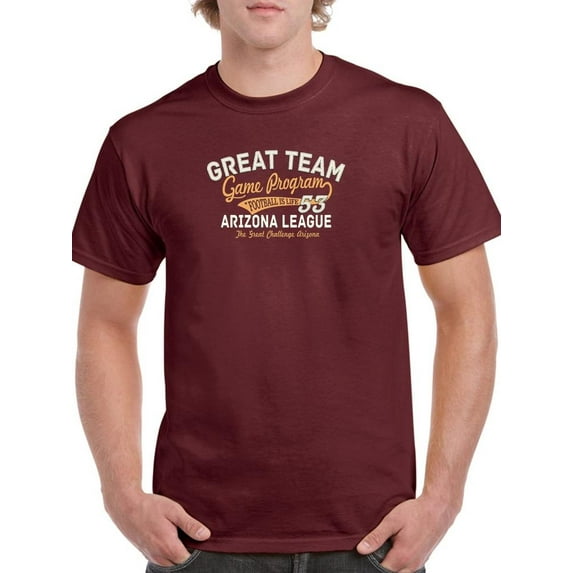 Great Team Game Program T-Shirt Men -Image by Shutterstock, Male x-Large