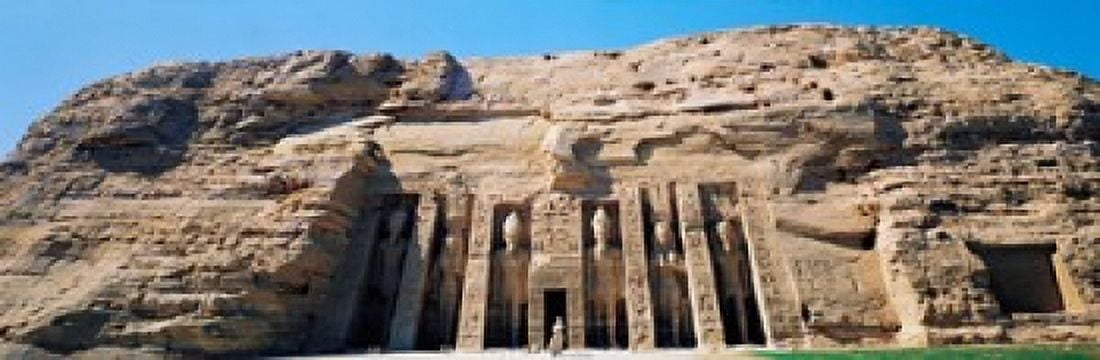 Great Temple of Abu Simbel Egypt Canvas Art - Panoramic Images (36 x 12)