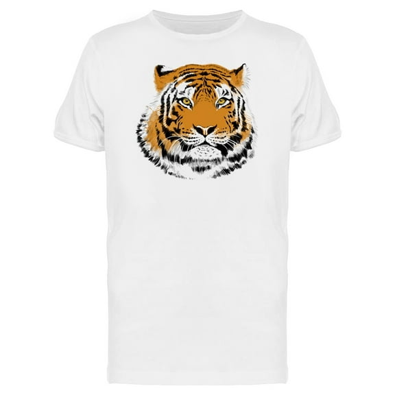 Great Tiger Face T-Shirt Men -Image by Shutterstock, Male 3X-Large