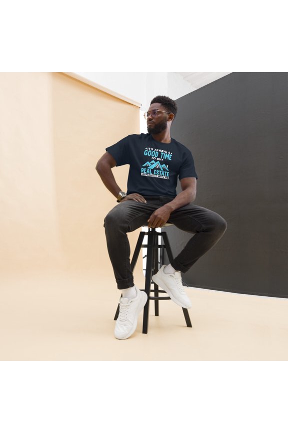 Great Time For Real Estate Agent Broker Salesperson Realtor Graphic classic tee (Navy, L)