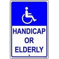 thumbnail image 1 of Great Tin Sign Aluminum Handicap Wheelchair Entrance in Rear Direction Back Enter Outdoor & Indoor Sign Wall Decoration 12x8 Inch, 1 of 5