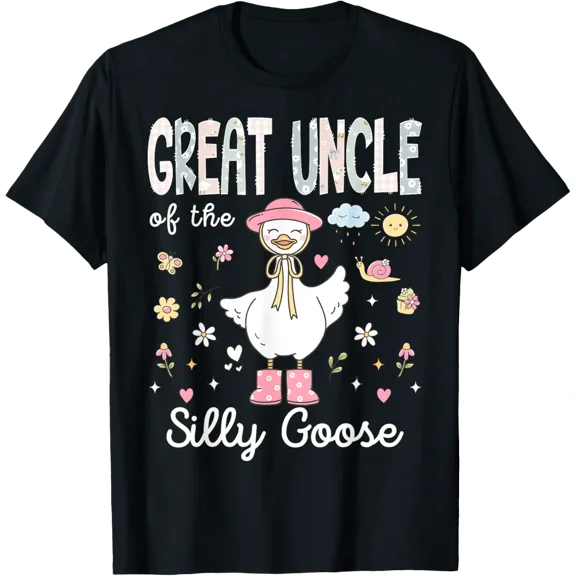 Great Uncle Of The Silly Goose First Birthday Matching T-Shirt