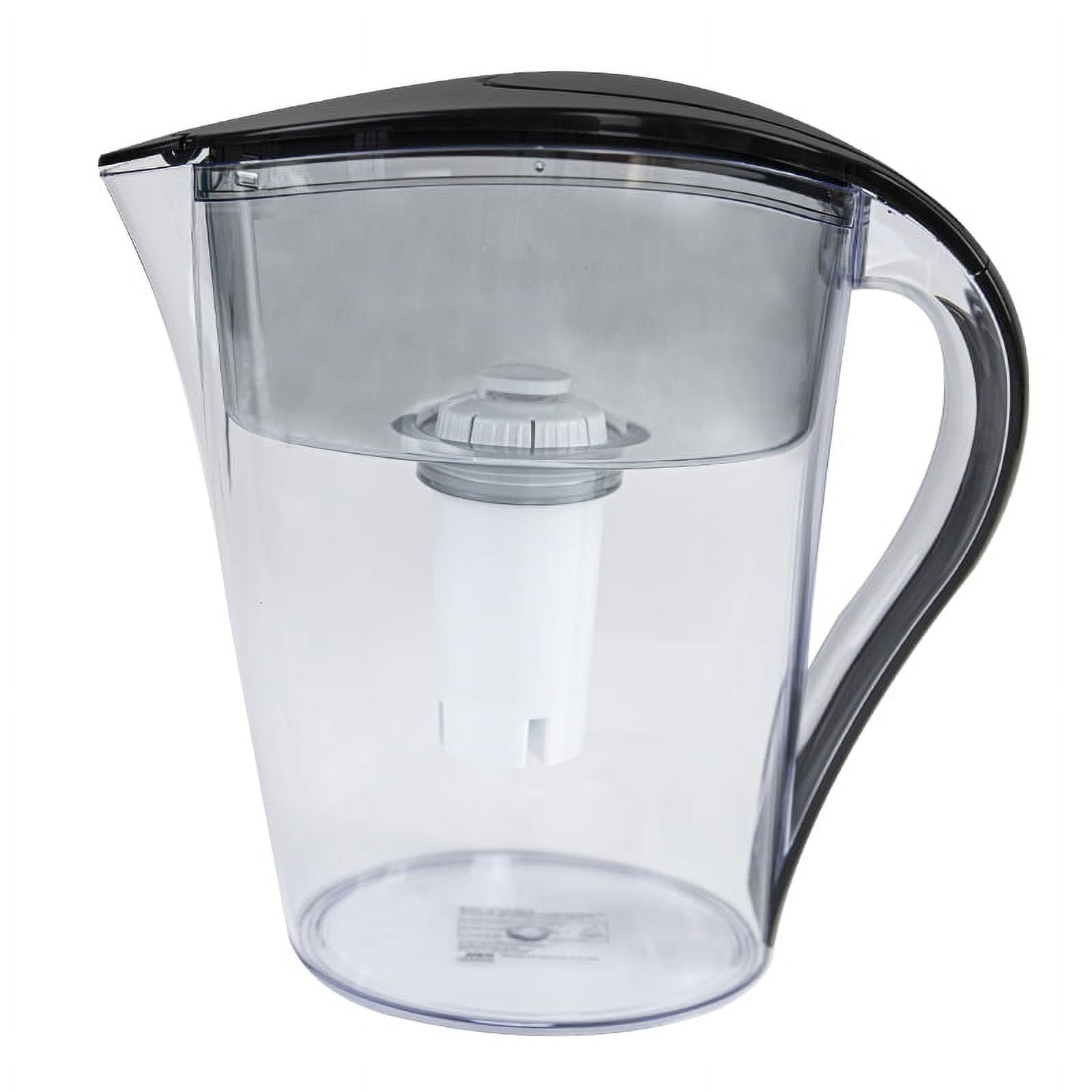 Great Value 10-Cup Water Filter Pitcher Series, Black Color, BPA-Free, Brita  Filter Compatible, Assembled Product Dimensions: 10.8 Length, 10.6  Height, 3.9 Width 