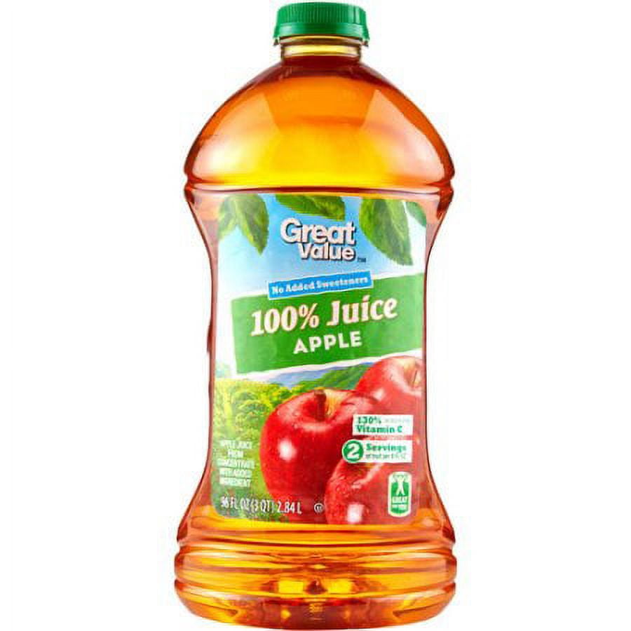 Great Value 100% Apple Juice, 1 Gallon - Walmart.com