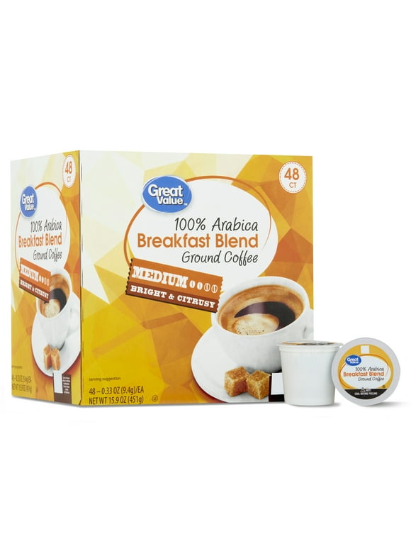 Great Value SingleServe Cups & Pods in Coffee